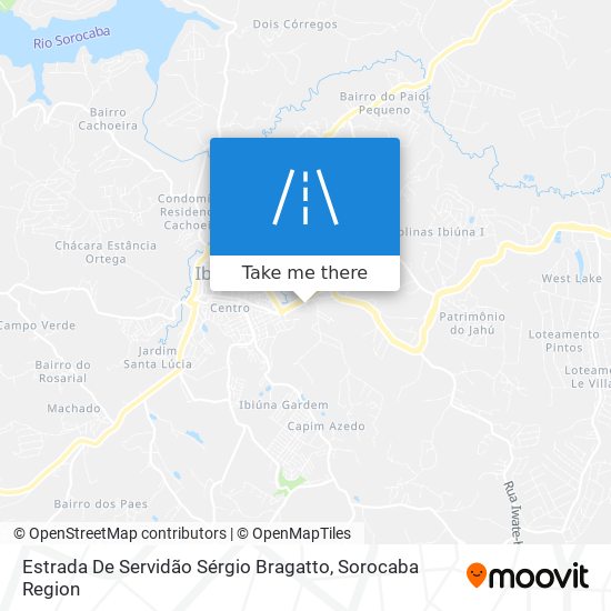 Estrada De Servidão Sérgio Bragatto map