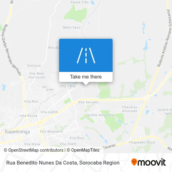 Rua Benedito Nunes Da Costa map