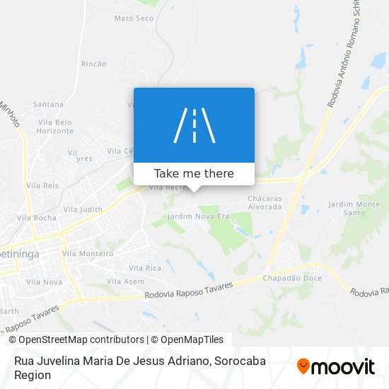 Rua Juvelina Maria De Jesus Adriano map