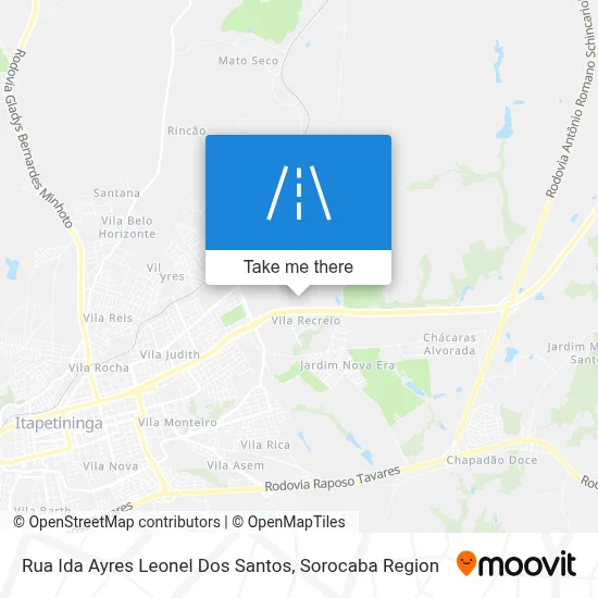 Rua Ida Ayres Leonel Dos Santos map