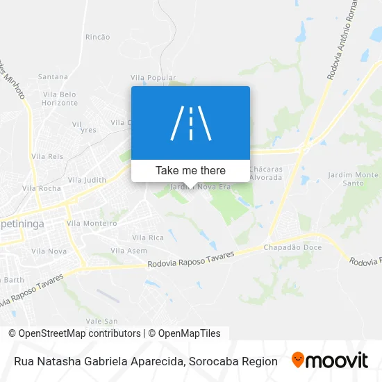 Rua Natasha Gabriela Aparecida map