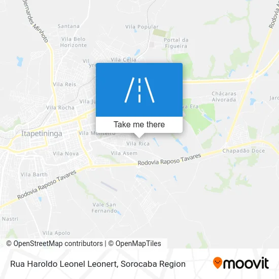 Rua Haroldo Leonel Leonert map