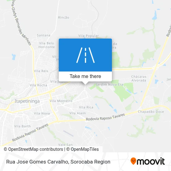 Rua Jose Gomes Carvalho map
