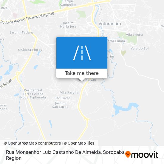 Rua Monsenhor Luiz Castanho De Almeida map