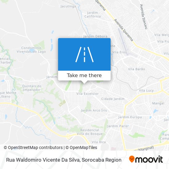 Rua Waldomiro Vicente Da Silva map