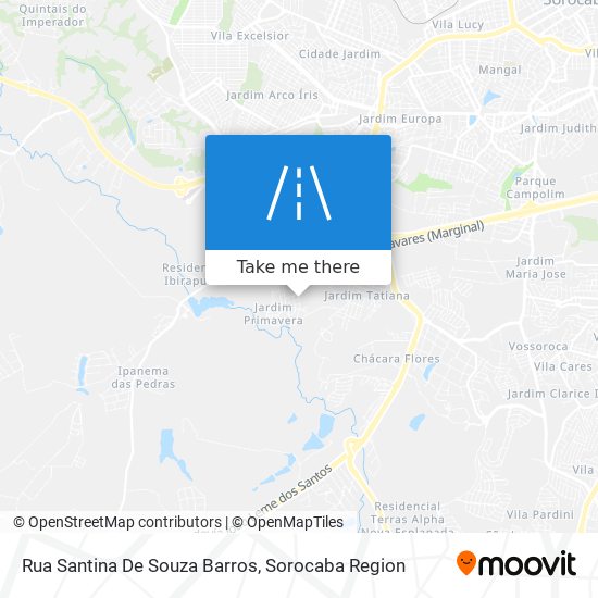 Mapa Rua Santina De Souza Barros