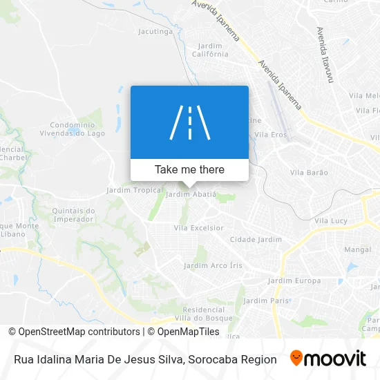 Rua Idalina Maria De Jesus Silva map