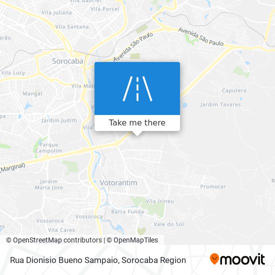 Mapa Rua Dionisio Bueno Sampaio