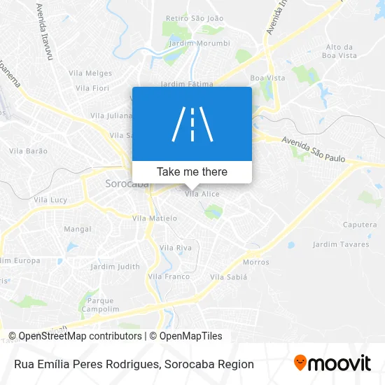Rua Emília Peres Rodrigues map