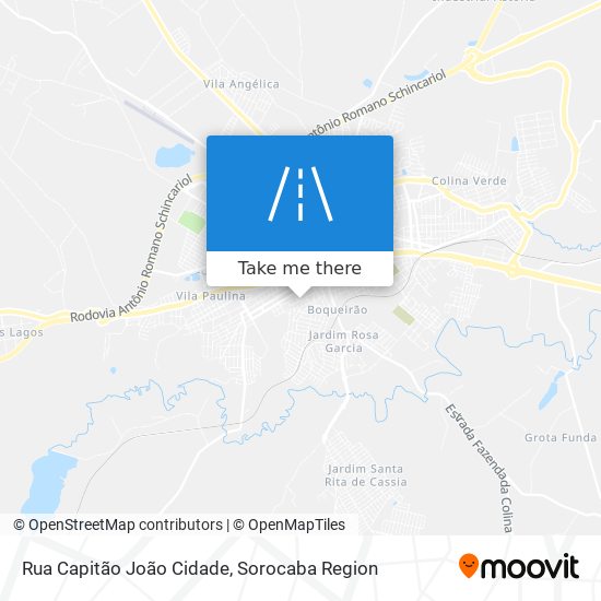 Mapa Rua Capitão João Cidade
