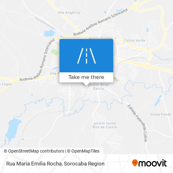 Mapa Rua Maria Emília Rocha