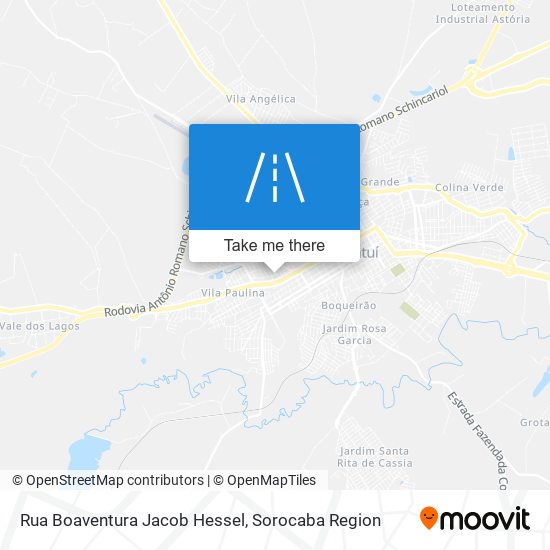 Mapa Rua Boaventura Jacob Hessel