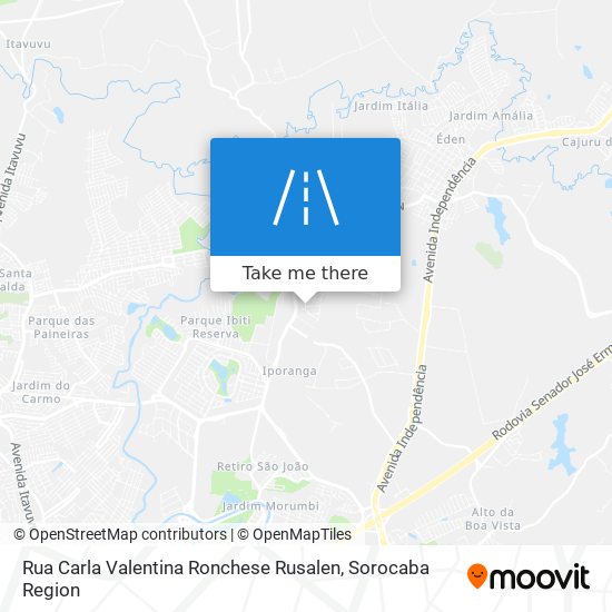 Mapa Rua Carla Valentina Ronchese Rusalen