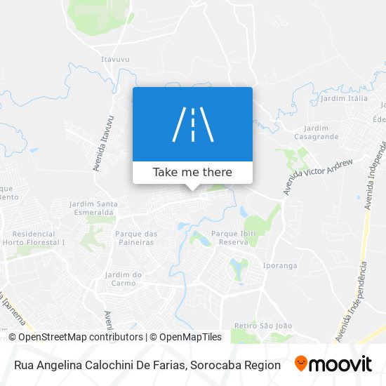 Mapa Rua Angelina Calochini De Farias