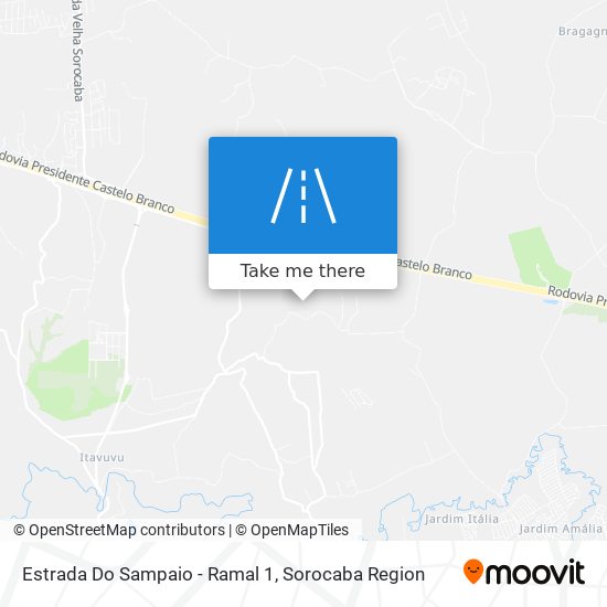 Estrada Do Sampaio - Ramal 1 map