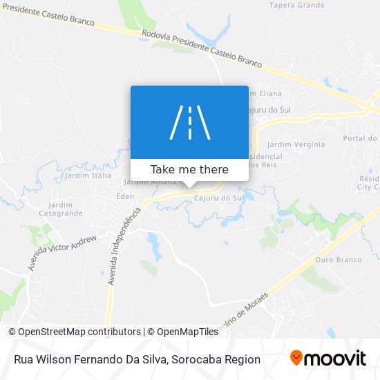 Mapa Rua Wilson Fernando Da Silva