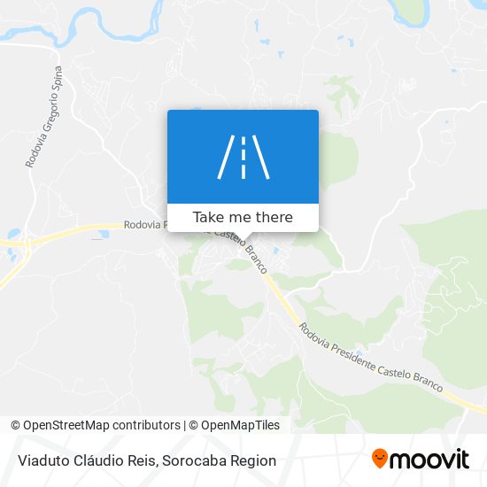 Mapa Viaduto Cláudio Reis