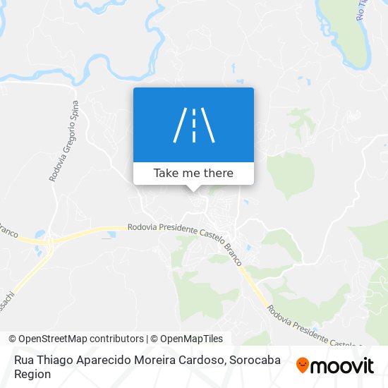 Mapa Rua Thiago Aparecido Moreira Cardoso