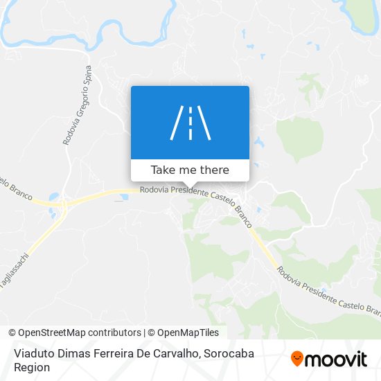 Mapa Viaduto Dimas Ferreira De Carvalho