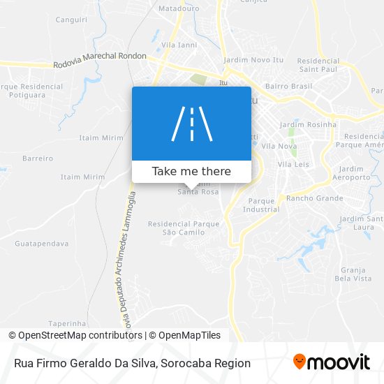 Mapa Rua Firmo Geraldo Da Silva