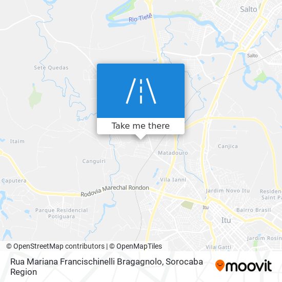 Rua Mariana Francischinelli Bragagnolo map