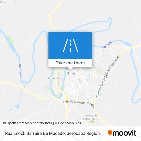 Mapa Rua Enock Barreira De Macedo