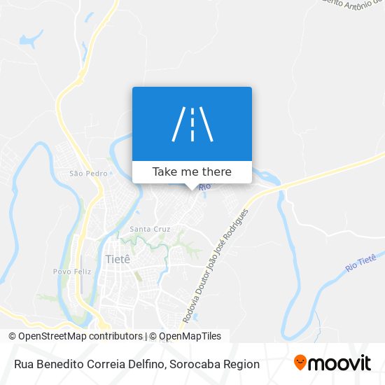 Mapa Rua Benedito Correia Delfino