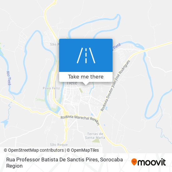 Mapa Rua Professor Batista De Sanctis Pires
