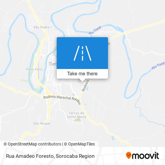 Mapa Rua Amadeo Foresto