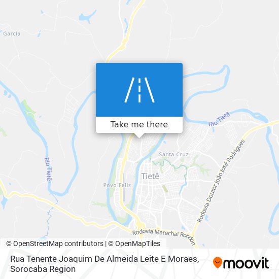 Mapa Rua Tenente Joaquim De Almeida Leite E Moraes