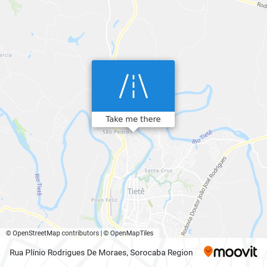 Mapa Rua Plínio Rodrigues De Moraes