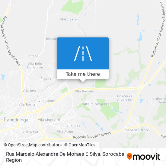 Mapa Rua Marcelo Alexandre De Moraes E Silva
