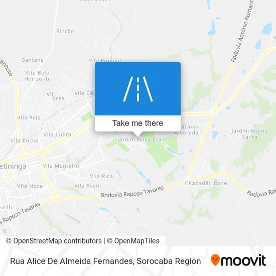 Rua Alice De Almeida Fernandes map