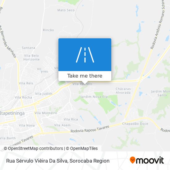 Mapa Rua Sérvulo Viêira Da Silva