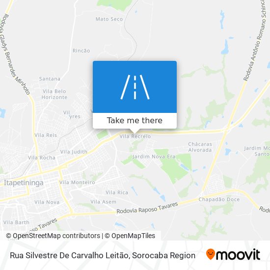 Rua Silvestre De Carvalho Leitão map