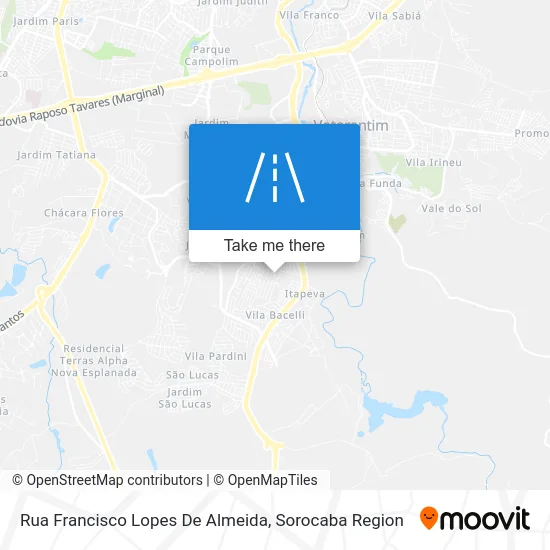 Rua Francisco Lopes De Almeida map