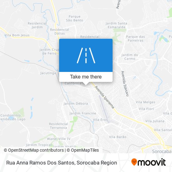 Mapa Rua Anna Ramos Dos Santos