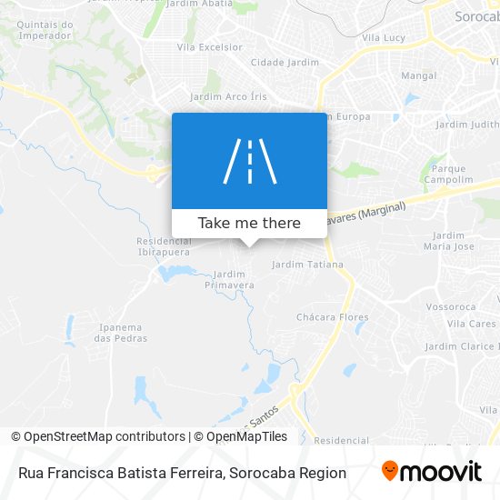 Mapa Rua Francisca Batista Ferreira