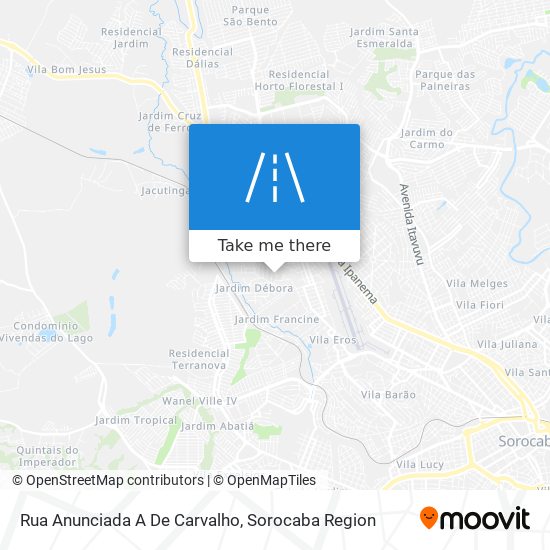 Mapa Rua Anunciada A De Carvalho