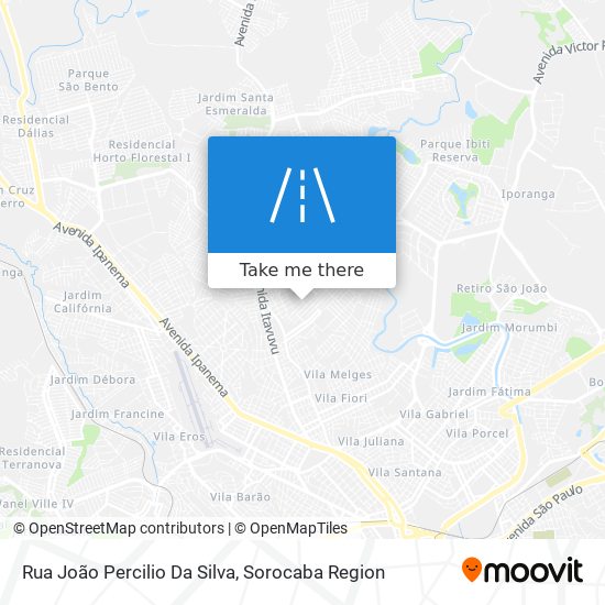 Mapa Rua João Percilio Da Silva