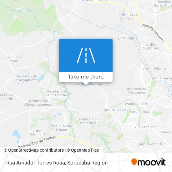 Rua Amador Torres Rosa map