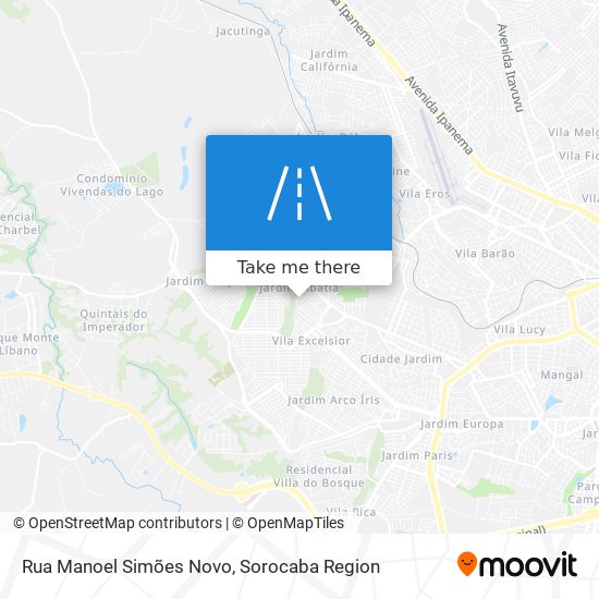 Rua Manoel Simões Novo map