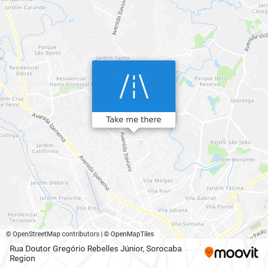 Rua Doutor Gregório Rebelles Júnior map