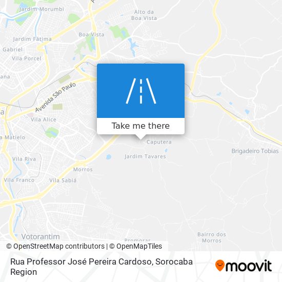 Rua Professor José Pereira Cardoso map