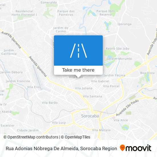 Rua Adonias Nóbrega De Almeida map