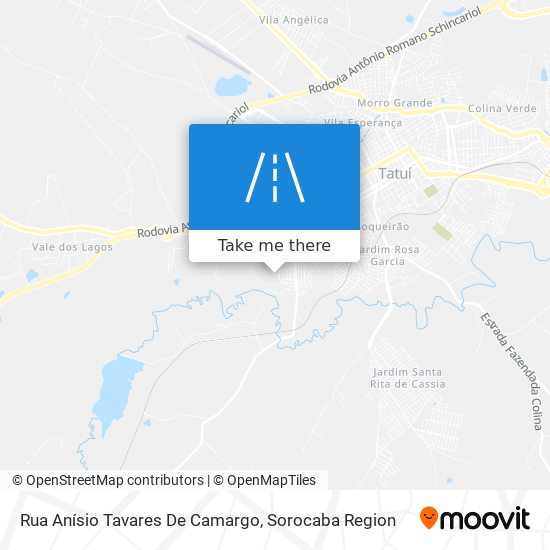 Rua Anísio Tavares De Camargo map