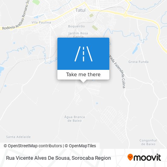 Mapa Rua Vicente Alves De Sousa