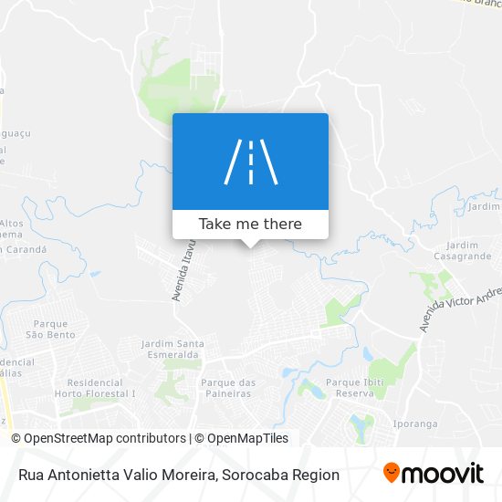 Mapa Rua Antonietta Valio Moreira
