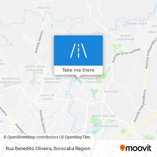 Rua Benedito Oliveira map