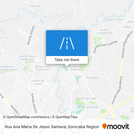 Rua Ana Maria De Jesus Santana map